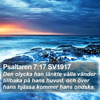 Psaltaren 7:17 SV1917 Bible Verse Image