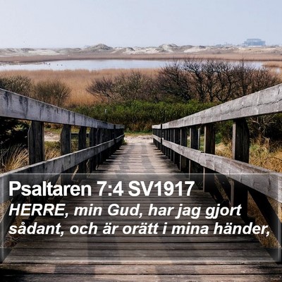 Psaltaren 7:4 SV1917 Bible Verse Image