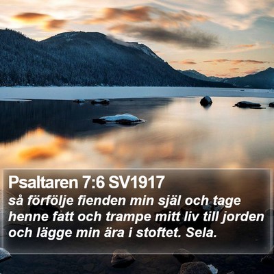 Psaltaren 7:6 SV1917 Bible Verse Image