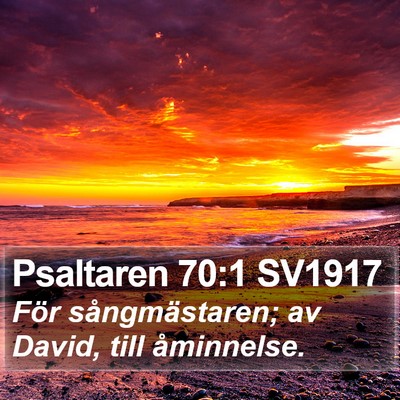 Psaltaren 70:1 SV1917 Bible Verse Image