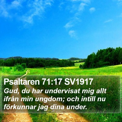 Psaltaren 71:17 SV1917 Bible Verse Image