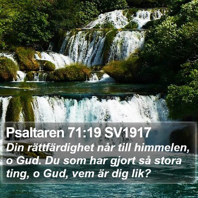Psaltaren 71:19 SV1917 Bible Verse Image