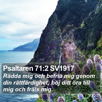 Psaltaren 71:2 SV1917 Bible Verse Image
