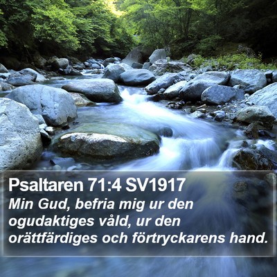 Psaltaren 71:4 SV1917 Bible Verse Image