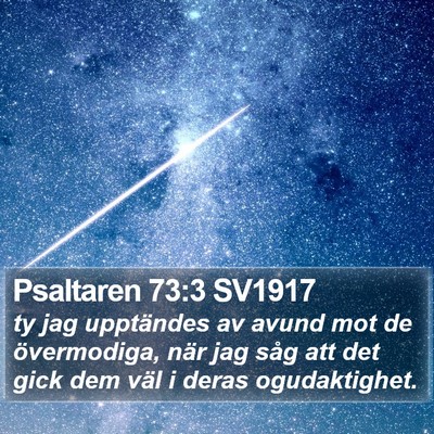 Psaltaren 73:3 SV1917 Bible Verse Image