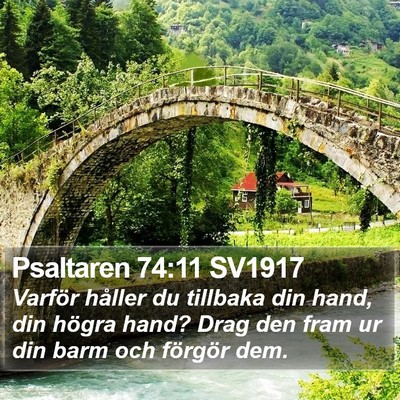 Psaltaren 74:11 SV1917 Bible Verse Image