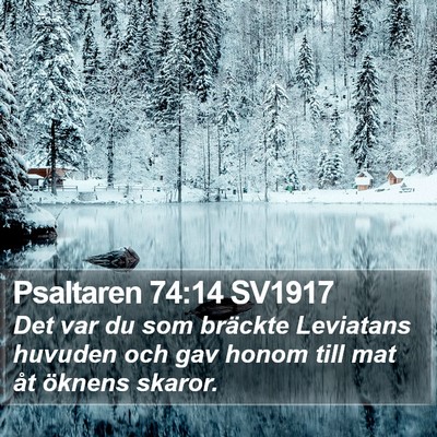 Psaltaren 74:14 SV1917 Bible Verse Image