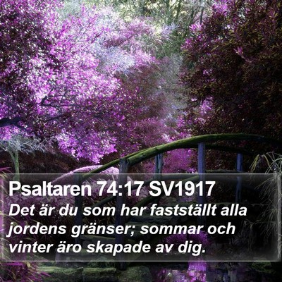 Psaltaren 74:17 SV1917 Bible Verse Image