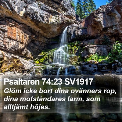 Psaltaren 74:23 SV1917 Bible Verse Image