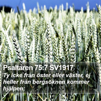 Psaltaren 75:7 SV1917 Bible Verse Image