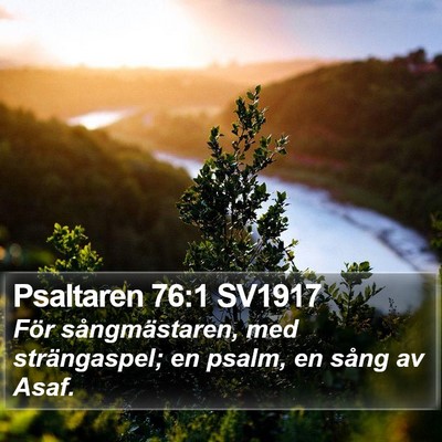 Psaltaren 76:1 SV1917 Bible Verse Image