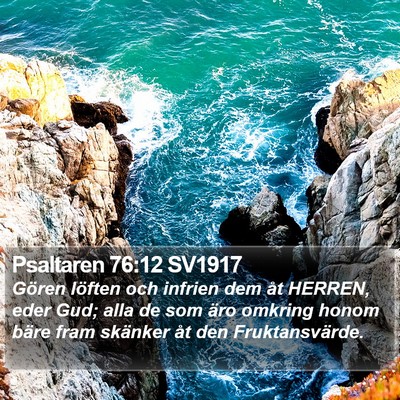 Psaltaren 76:12 SV1917 Bible Verse Image