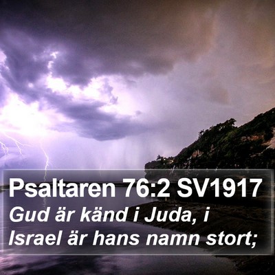 Psaltaren 76:2 SV1917 Bible Verse Image