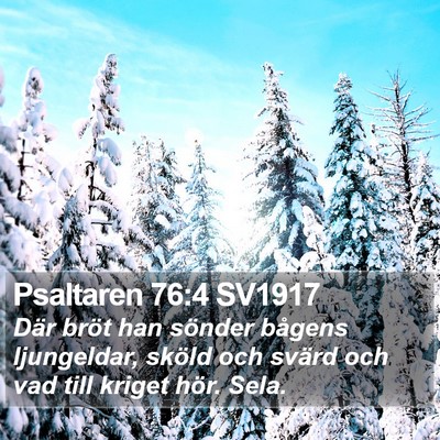 Psaltaren 76:4 SV1917 Bible Verse Image