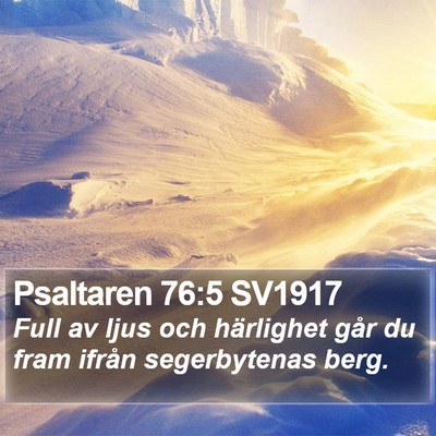 Psaltaren 76:5 SV1917 Bible Verse Image