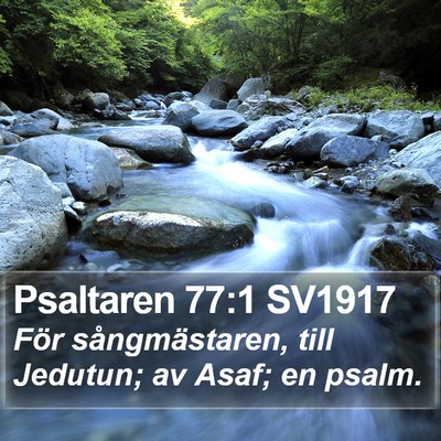 Psaltaren 77:1 SV1917 Bible Verse Image