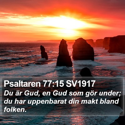 Psaltaren 77:15 SV1917 Bible Verse Image