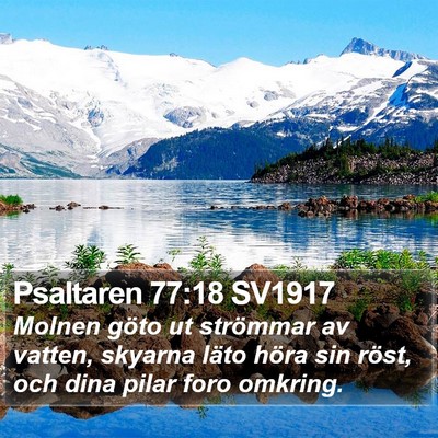 Psaltaren 77:18 SV1917 Bible Verse Image