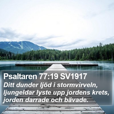 Psaltaren 77:19 SV1917 Bible Verse Image