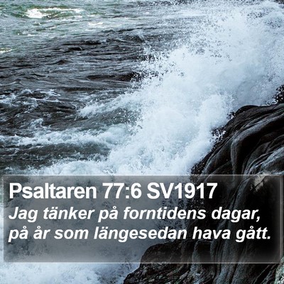 Psaltaren 77:6 SV1917 Bible Verse Image