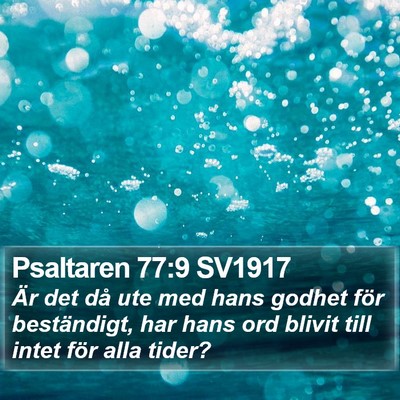 Psaltaren 77:9 SV1917 Bible Verse Image
