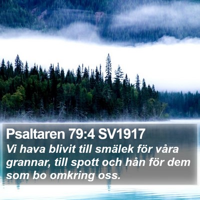 Psaltaren 79:4 SV1917 Bible Verse Image