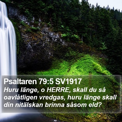 Psaltaren 79:5 SV1917 Bible Verse Image