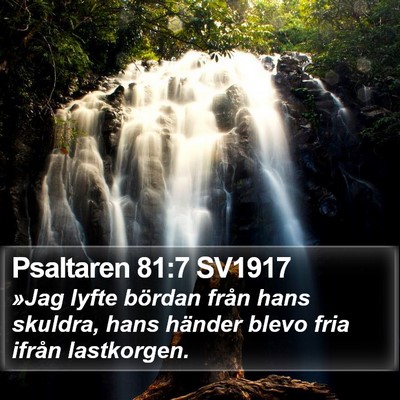 Psaltaren 81:7 SV1917 Bible Verse Image