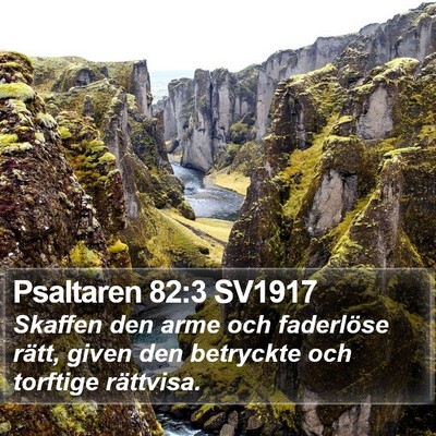 Psaltaren 82:3 SV1917 Bible Verse Image