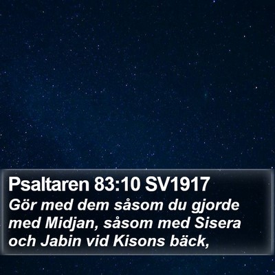 Psaltaren 83:10 SV1917 Bible Verse Image