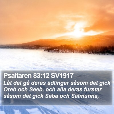 Psaltaren 83:12 SV1917 Bible Verse Image