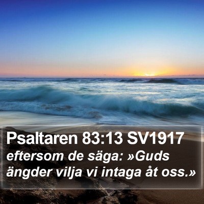 Psaltaren 83:13 SV1917 Bible Verse Image