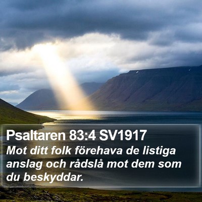 Psaltaren 83:4 SV1917 Bible Verse Image
