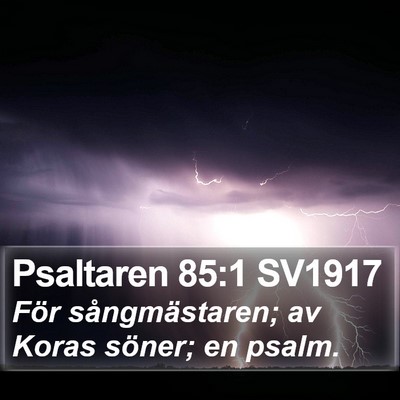 Psaltaren 85:1 SV1917 Bible Verse Image