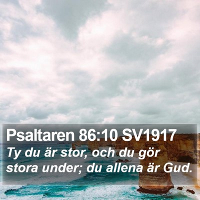 Psaltaren 86:10 SV1917 Bible Verse Image
