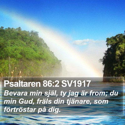 Psaltaren 86:2 SV1917 Bible Verse Image