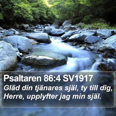 Psaltaren 86:4 SV1917 Bible Verse Image