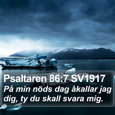 Psaltaren 86:7 SV1917 Bible Verse Image