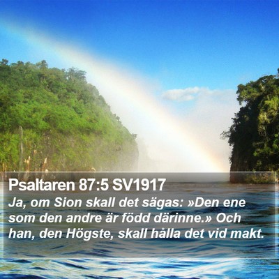 Psaltaren 87:5 SV1917 Bible Verse Image