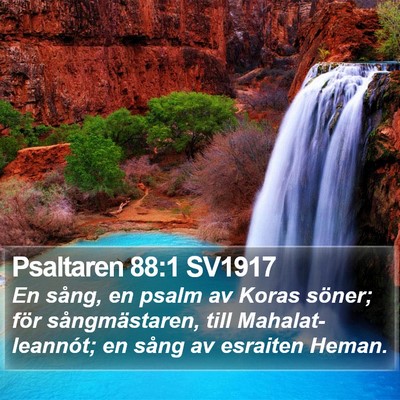 Psaltaren 88:1 SV1917 Bible Verse Image