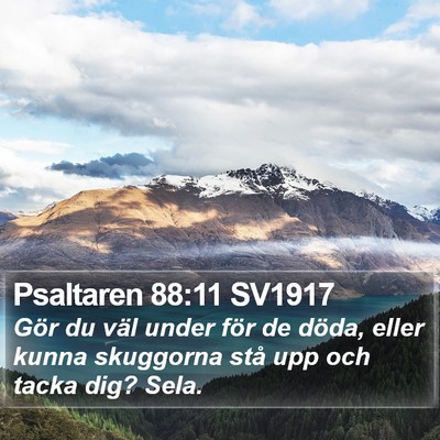 Psaltaren 88:11 SV1917 Bible Verse Image