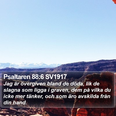 Psaltaren 88:6 SV1917 Bible Verse Image