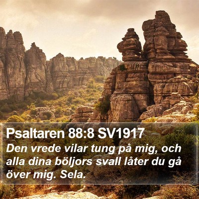 Psaltaren 88:8 SV1917 Bible Verse Image