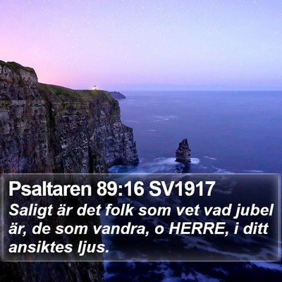 Psaltaren 89:16 SV1917 Bible Verse Image