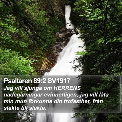 Psaltaren 89:2 SV1917 Bible Verse Image