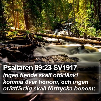 Psaltaren 89:23 SV1917 Bible Verse Image