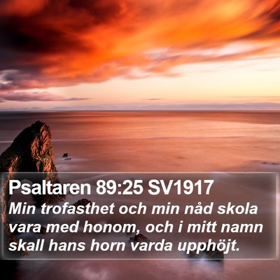 Psaltaren 89:25 SV1917 Bible Verse Image