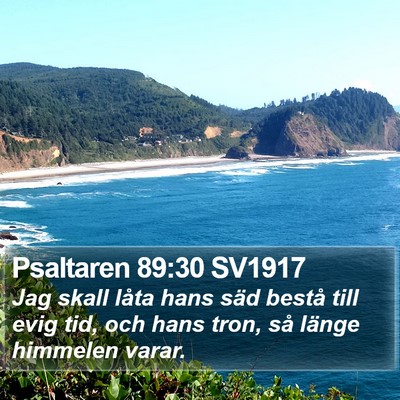 Psaltaren 89:30 SV1917 Bible Verse Image