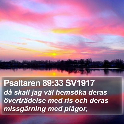 Psaltaren 89:33 SV1917 Bible Verse Image