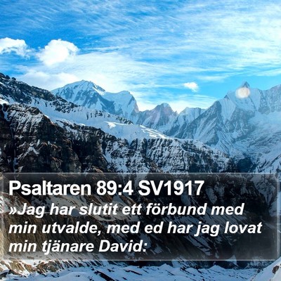 Psaltaren 89:4 SV1917 Bible Verse Image